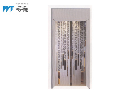 Décoration de cabine d'ascenseur avec la porte de luxe d'ascenseur pour l'ascenseur moderne d'hôtel